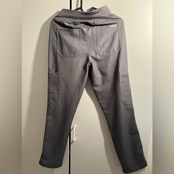 Figs Yola High waisted Skinny Scrub Pants - Graphite XXSP - Picture 2 of 5